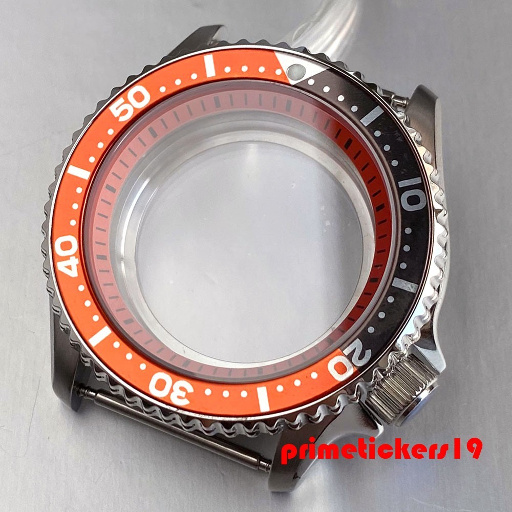 41mm Diving Watch Case+Band Clear Back 3.8 Crown 20ATM Fit NH34 NH35 NH36 NH38