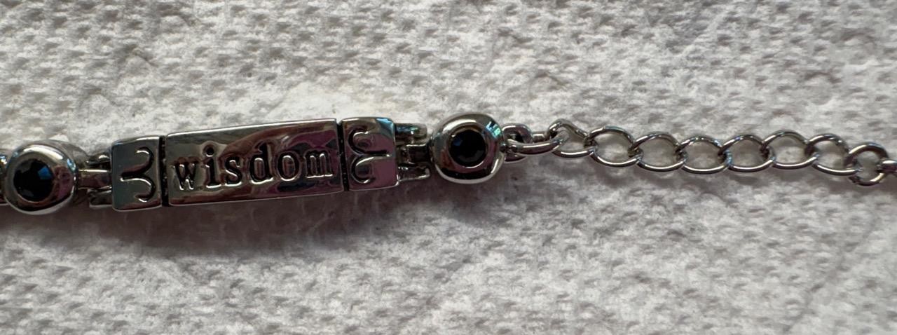 NEW Alexa’s Angels Silvertone Bracelet With Cylinder Hinged Box 8.5 in.