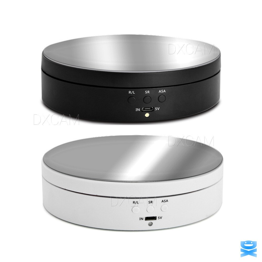 360° Rotating Display Stand Electric Motorized Jewelry Photography Turntable