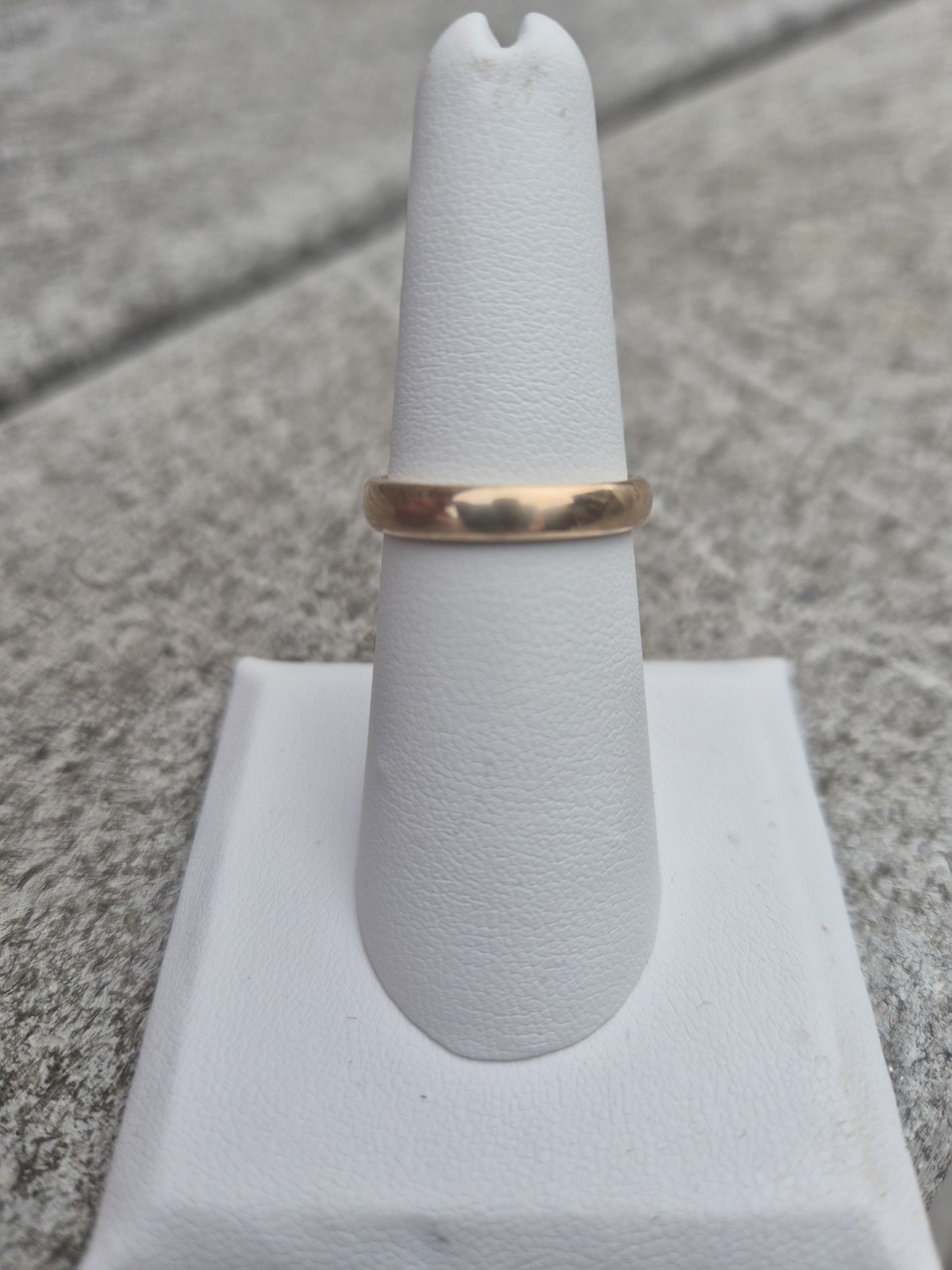 14K Yellow Gold Vintage JR Woods ArtCarved Wedding Band Ring 3.5mm Thick 3.7g