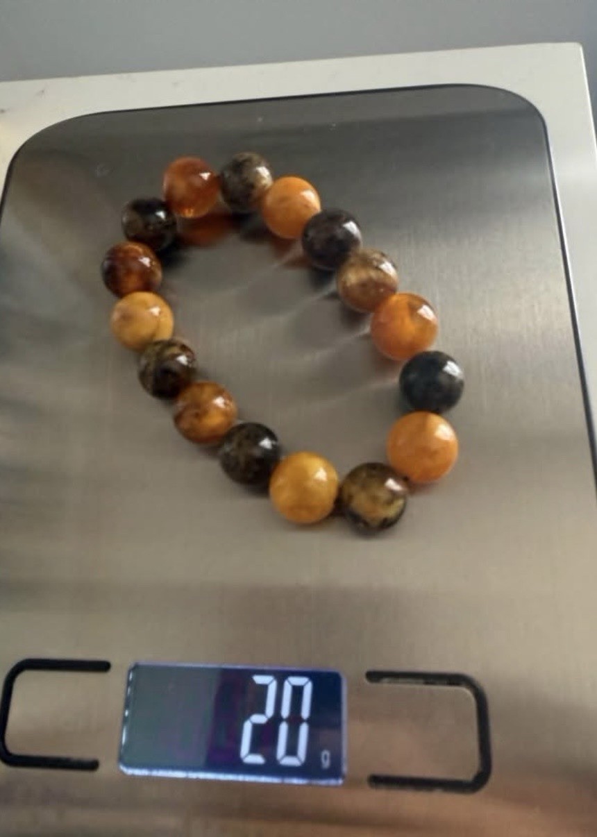 Vintage Baltic Amber Necklace And Bracelet Set- 67 Grams
