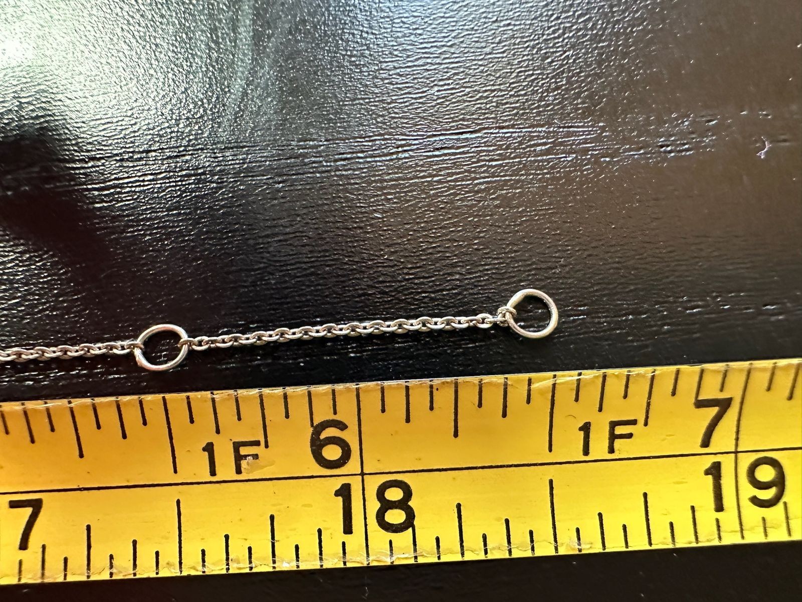 1.90g Vintage Sterling Silver 925 Adjustable Cable Chain Link Necklace 18 in M