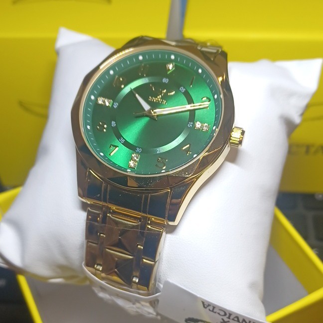Invicta Specialty I by Invicta Men’s Watch 41mm Gold Steel 69021 Green Dial
