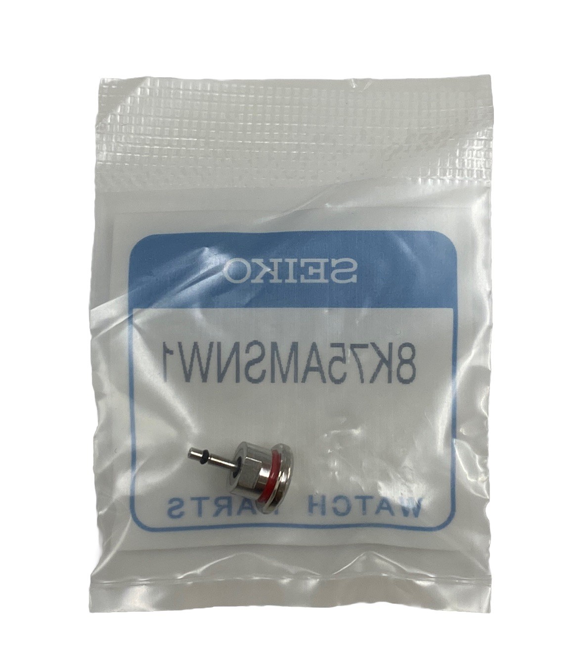 Genuine Seiko 8K75AMSNW1 Crown for 5M65-0AD0, 7T62-0HD0/-0HD0, 7T84-0AA0/-0AC0