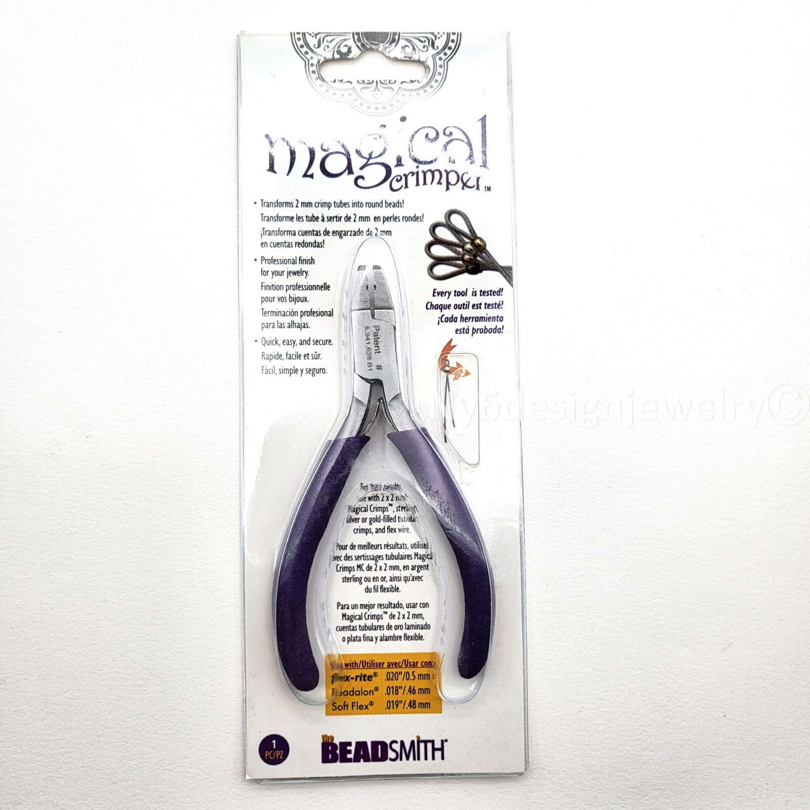 Beadsmith Universal Magical Crimper Tool – Patented 2mm Jewelry Crimping Tool