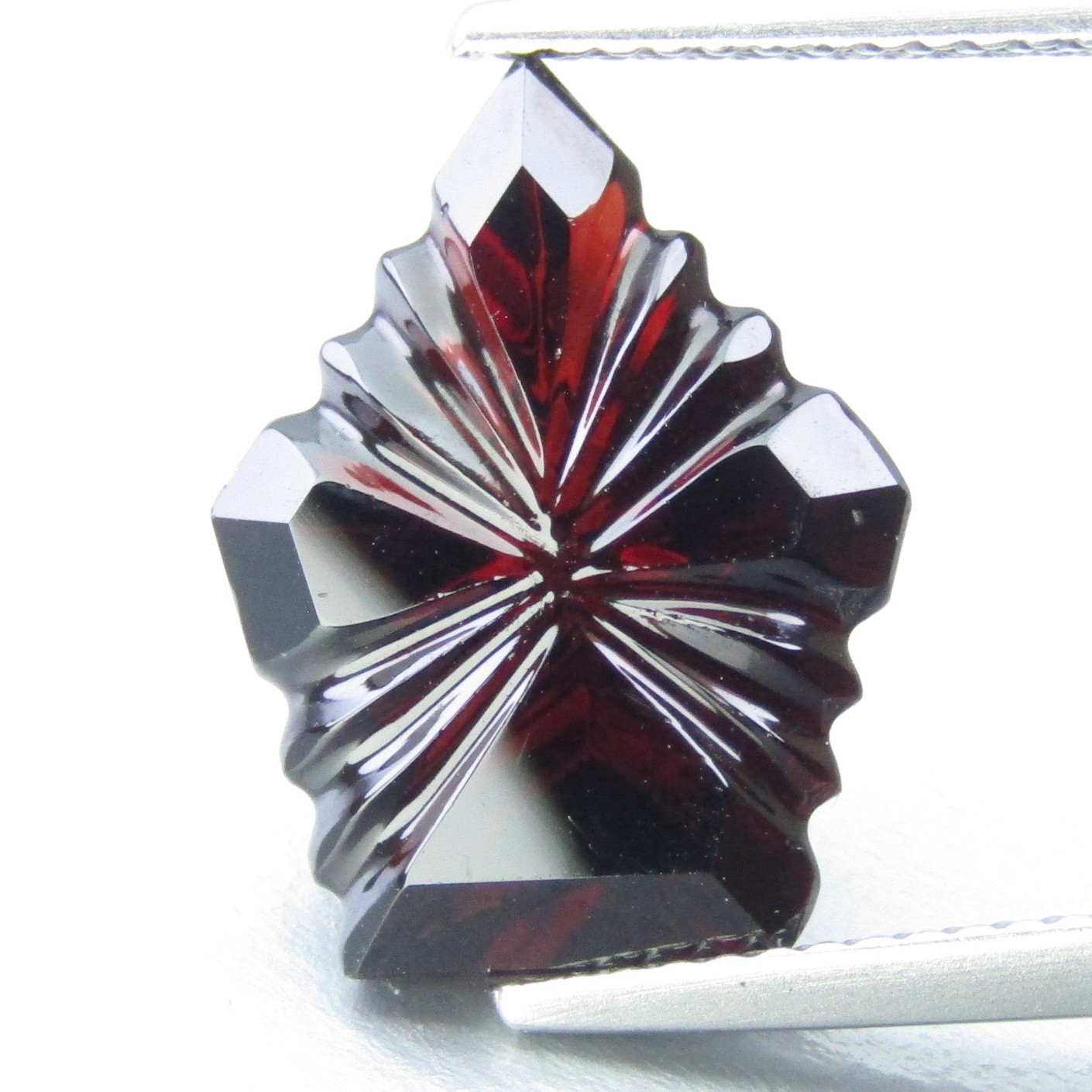 7.32Cts Fantastic Carving Natural Almandine Garnet Fancy Shape Loose Gemstone