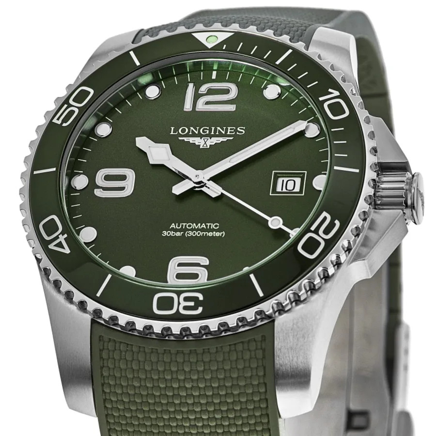 New Longines HydroConquest Automatic Green Dial Men’s Watch L3.782.4.06.9