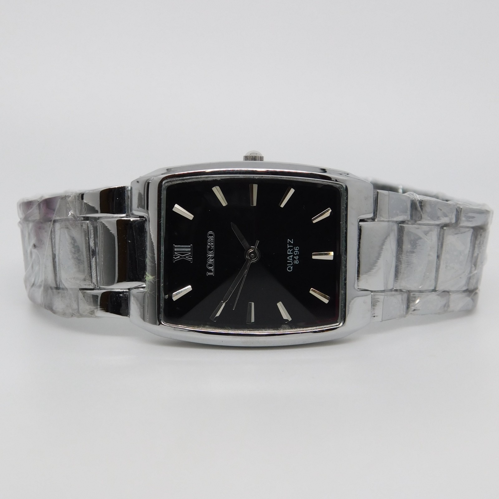 LONGBO 8496 Three-Hand Quartz Analog Men’s Watch Sz. 8 1/4″ New Battery