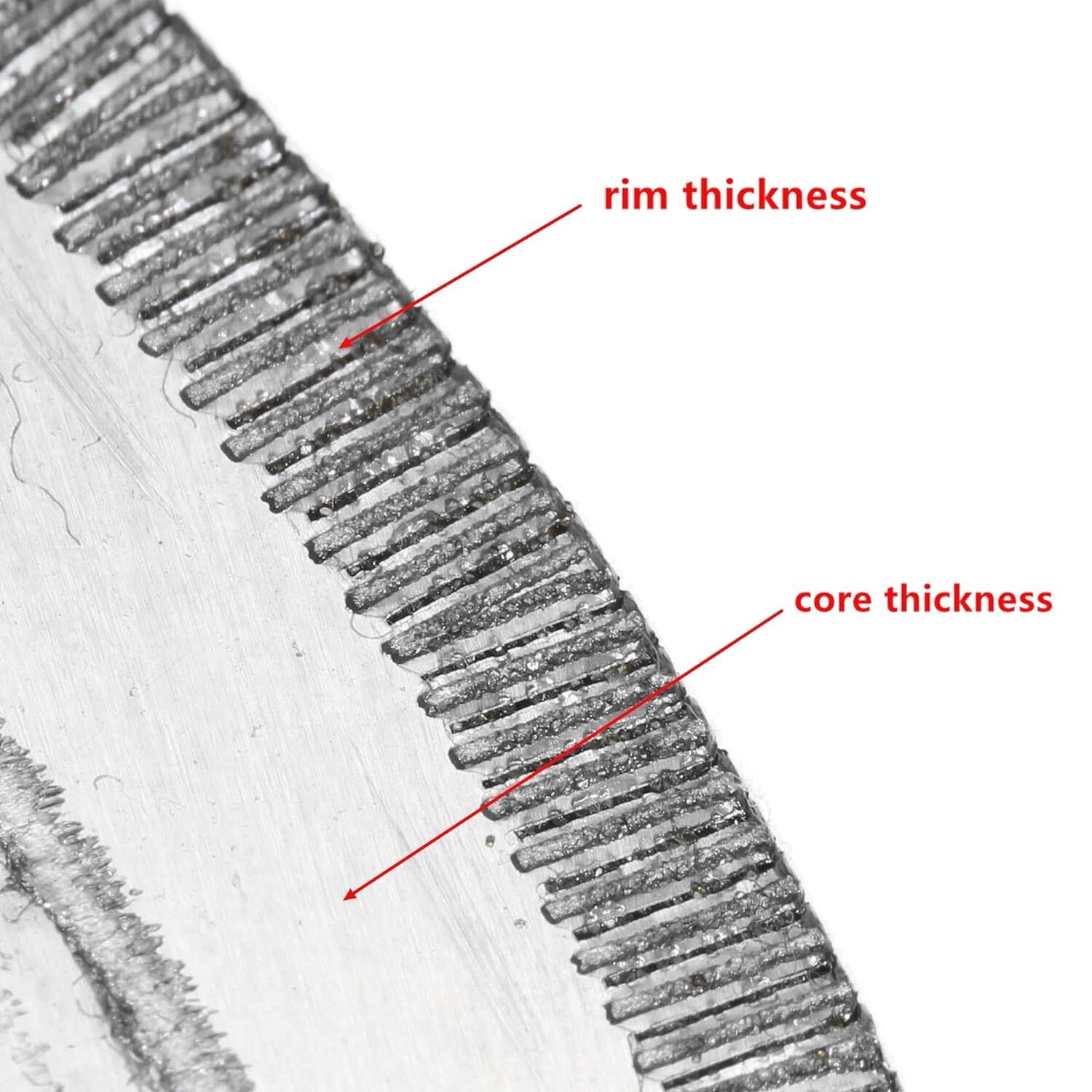 6-10″ inch 150-250mm Diamond Lapidary Saw Blade Notched Thin Rim Tools for Stone