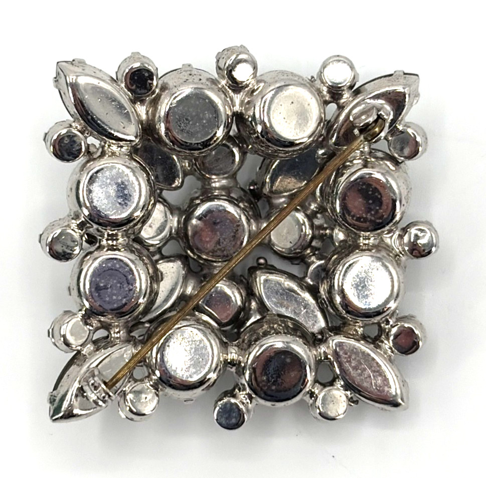 JULIANA Frosted Olive Green Navettes Set Bracelet Brooch Earring Ref# 1372, 6420
