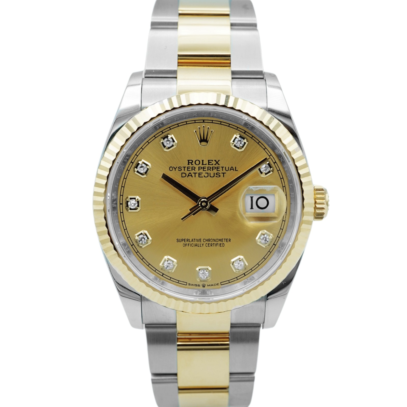 Rolex 126233 Datejust 36 mm Champagne Dial Oyster Bracelet Box and Papers 2023