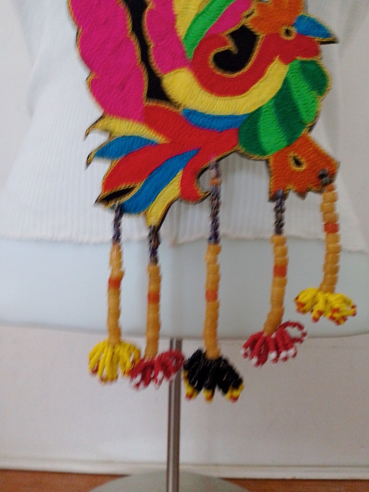 Colorful Sulam Tumpa necklace ethnic accessory Embroidery Dayak East Kalimantan