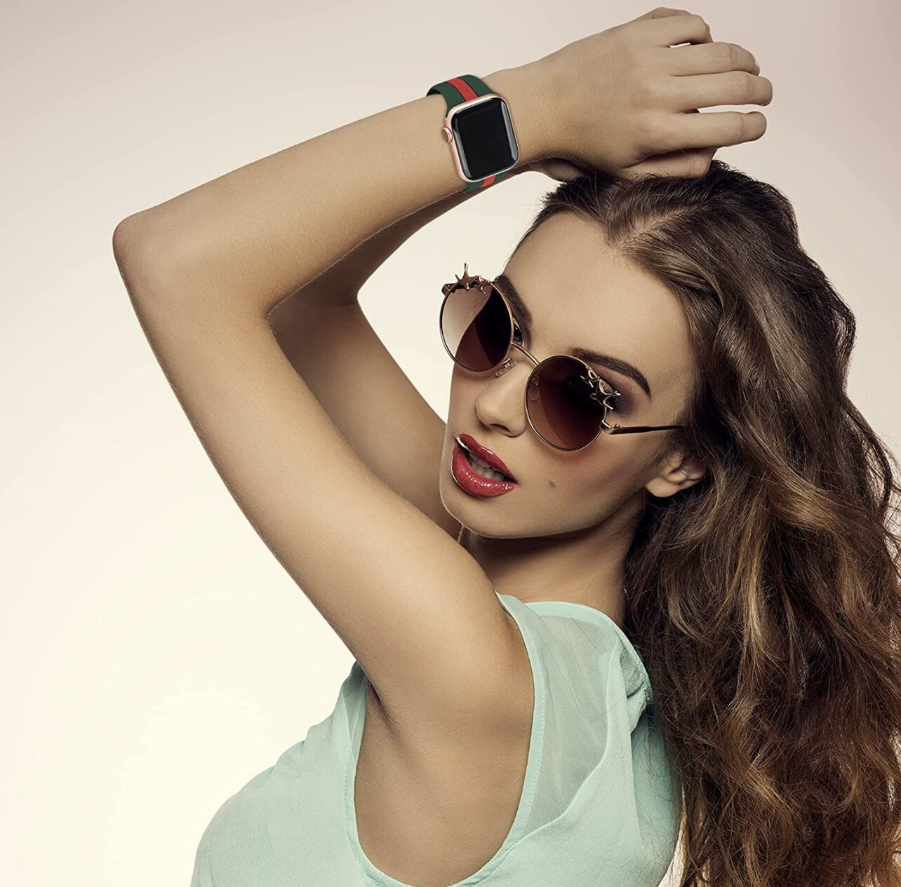 Sport Band Compatible With Apple Watch All Series Soft Silicone Adjustable Strap