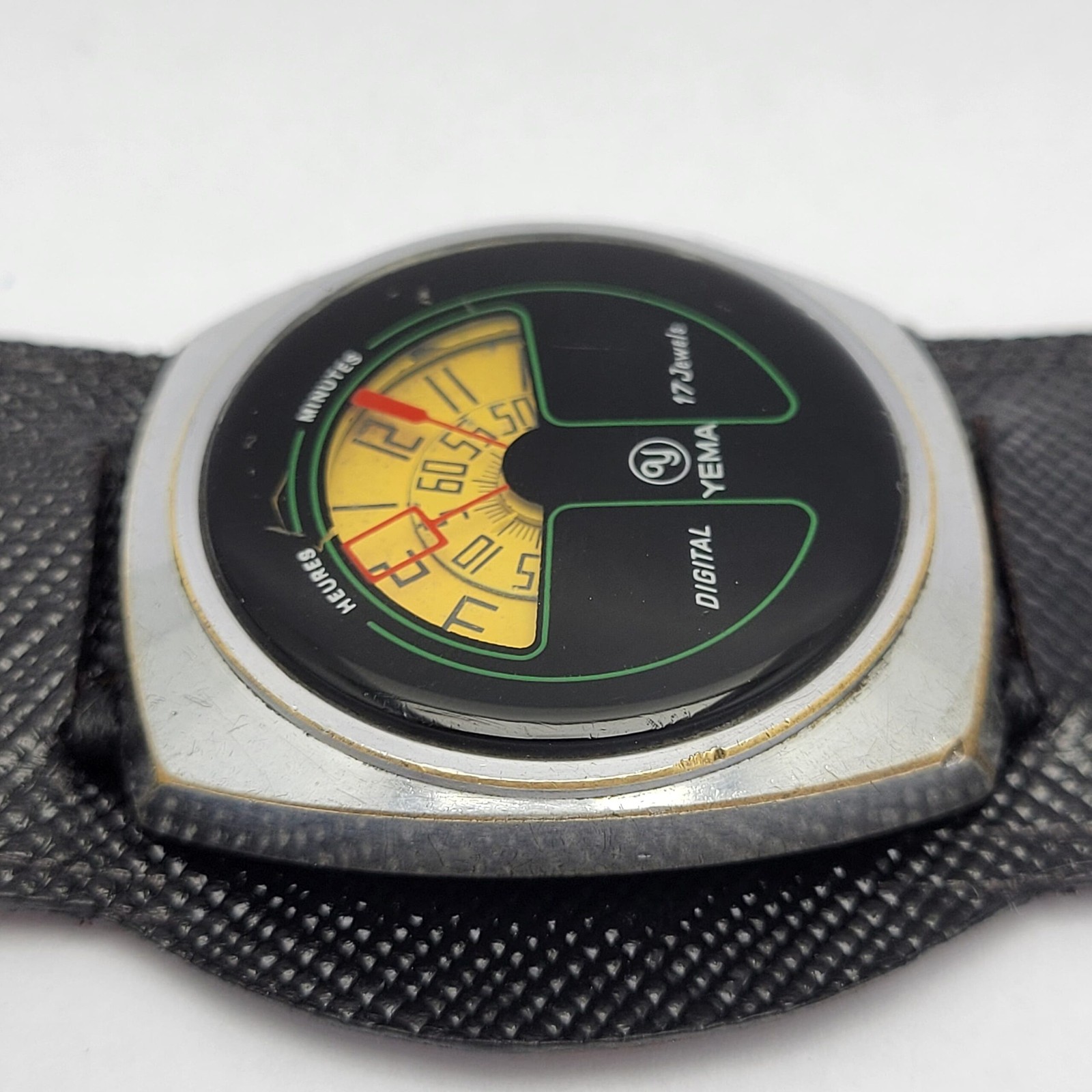 Yema Digital Jump Hour 36801 Hand Winding Vintage Men’s Watch