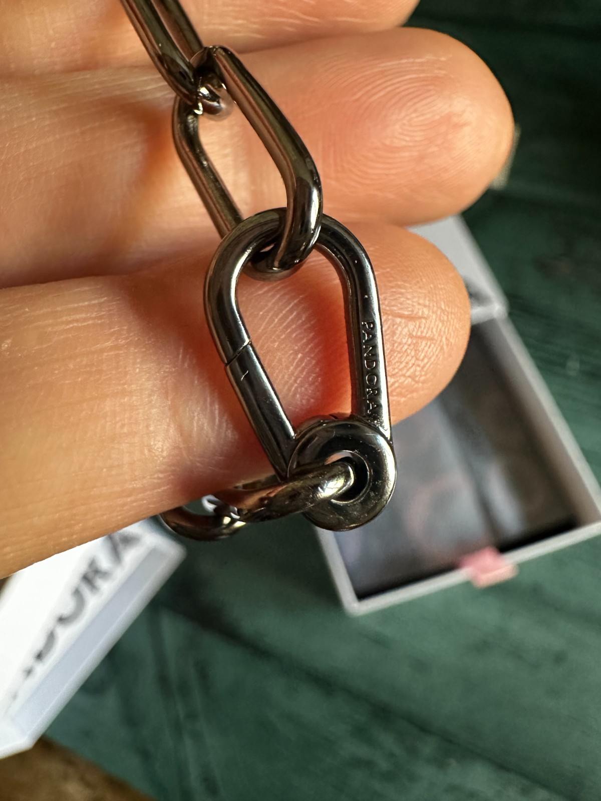 100% NEW PANDORA Me Style Ruthenium Link Chain Bracelet 549588C00 21cm~8.2 inc