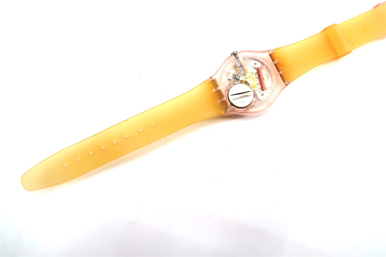 NEW Swatch Watch FLEUR SAUMON GP117P with Case and Papers 2001 Gents NOS