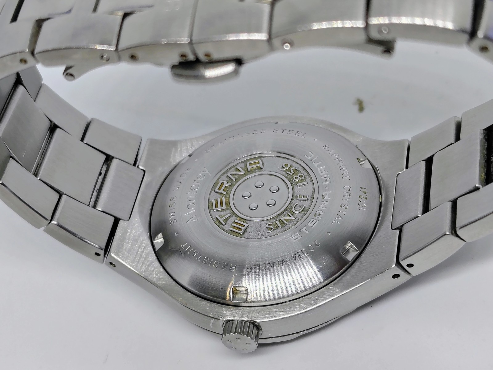 Eterna Monterrey GMT Automatic Watch Model 1612.41 Stailess Steel 200M
