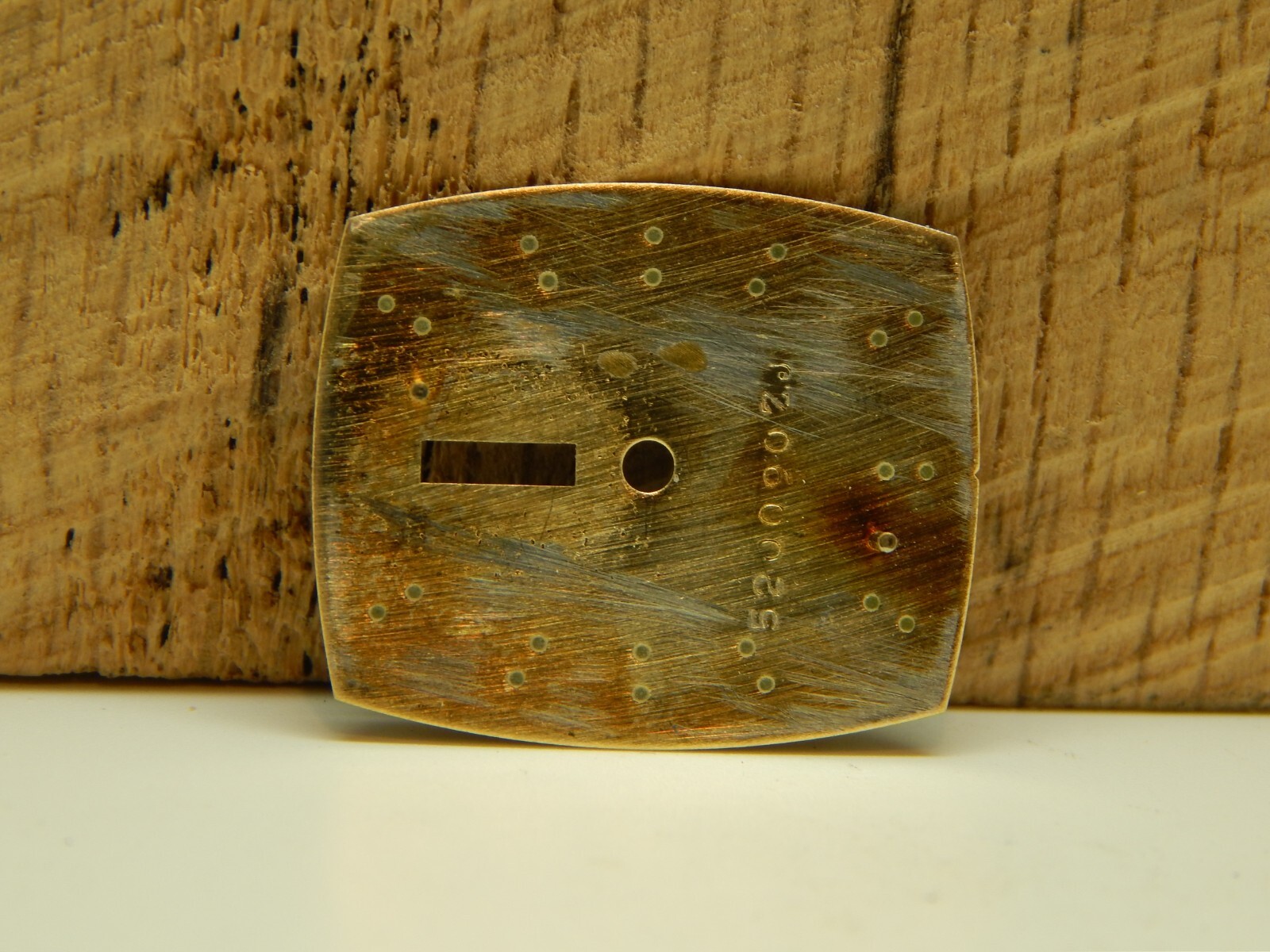 Variegated Bronze Vintage Mido Ladyday Watch Dial Tv 22.5mm by 19.02mm Gold Mrkr