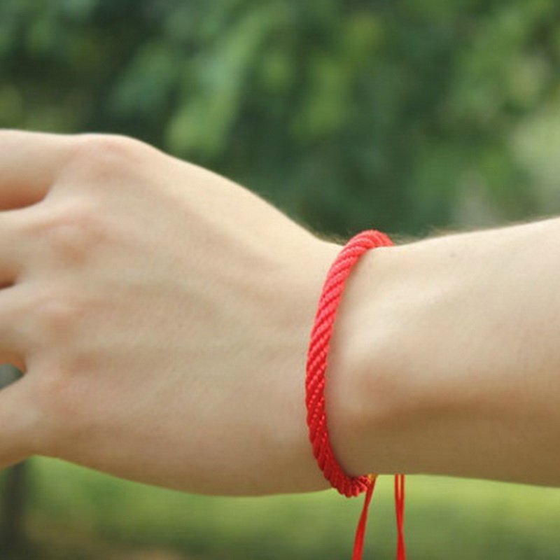 4pcs Tibetan Lucky Red String Woven Bracelet for Protection Men Women Good Luck