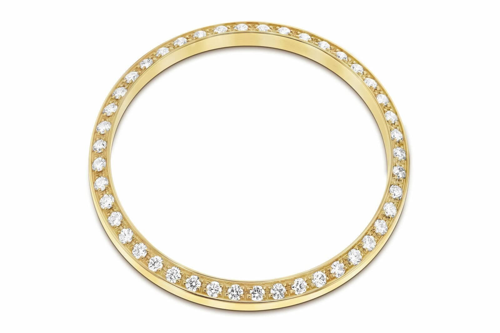 1CT BEAD SET PAVE MOISSANITE BEZEL COMPATIBLE WITH ROLEX 36mm DATEJUST