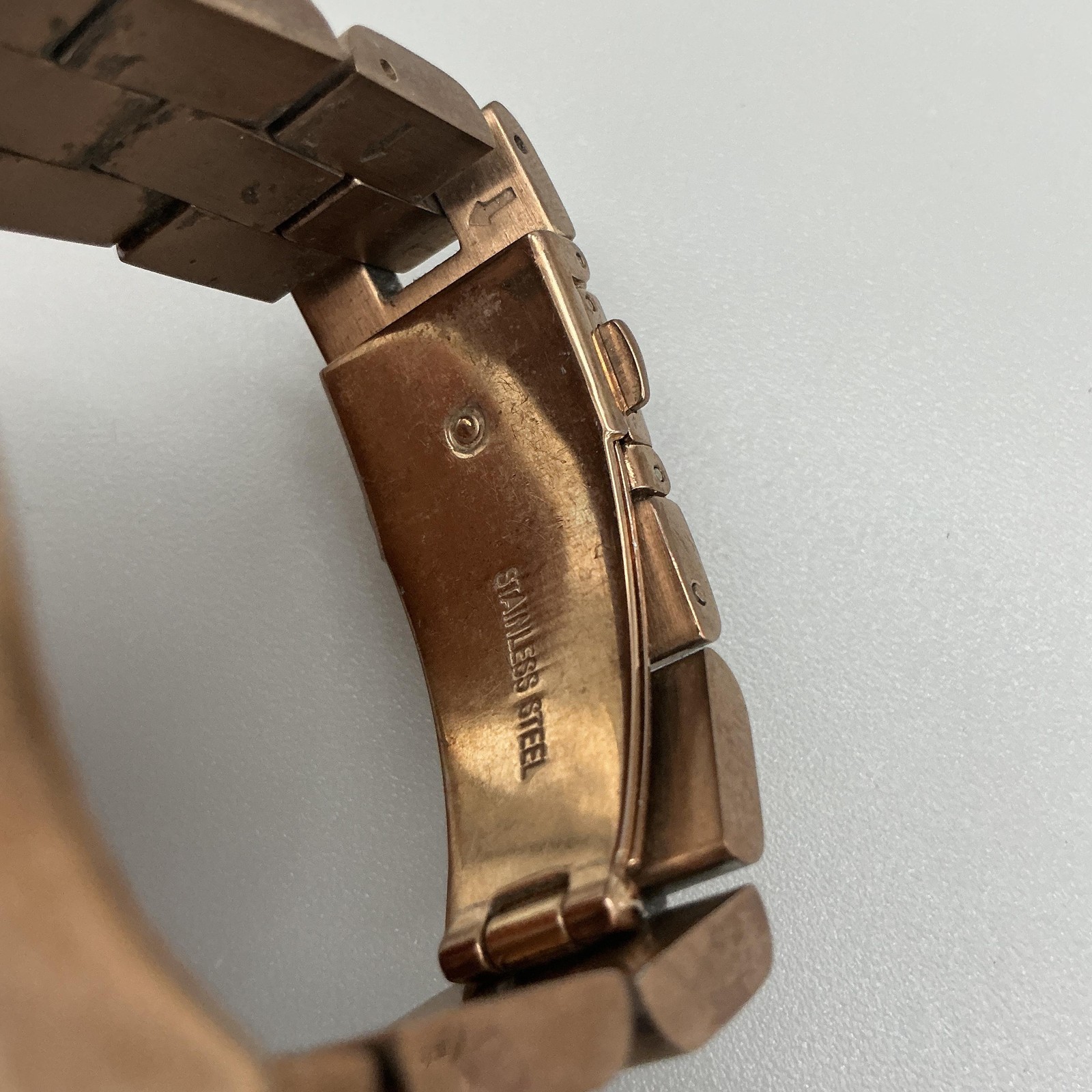 Marc By Marc Jacobs Womens Watch 37mm Rose Gold Tone Stainless New Battery 6.25″