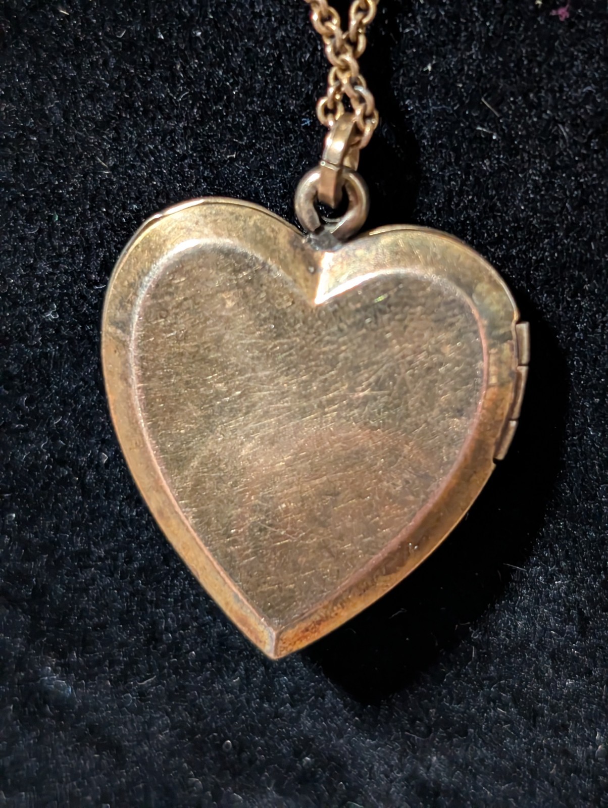 Vintage WWII Sweetheart Locket Necklace Wings Pendant 12k Gold Plated Sterling