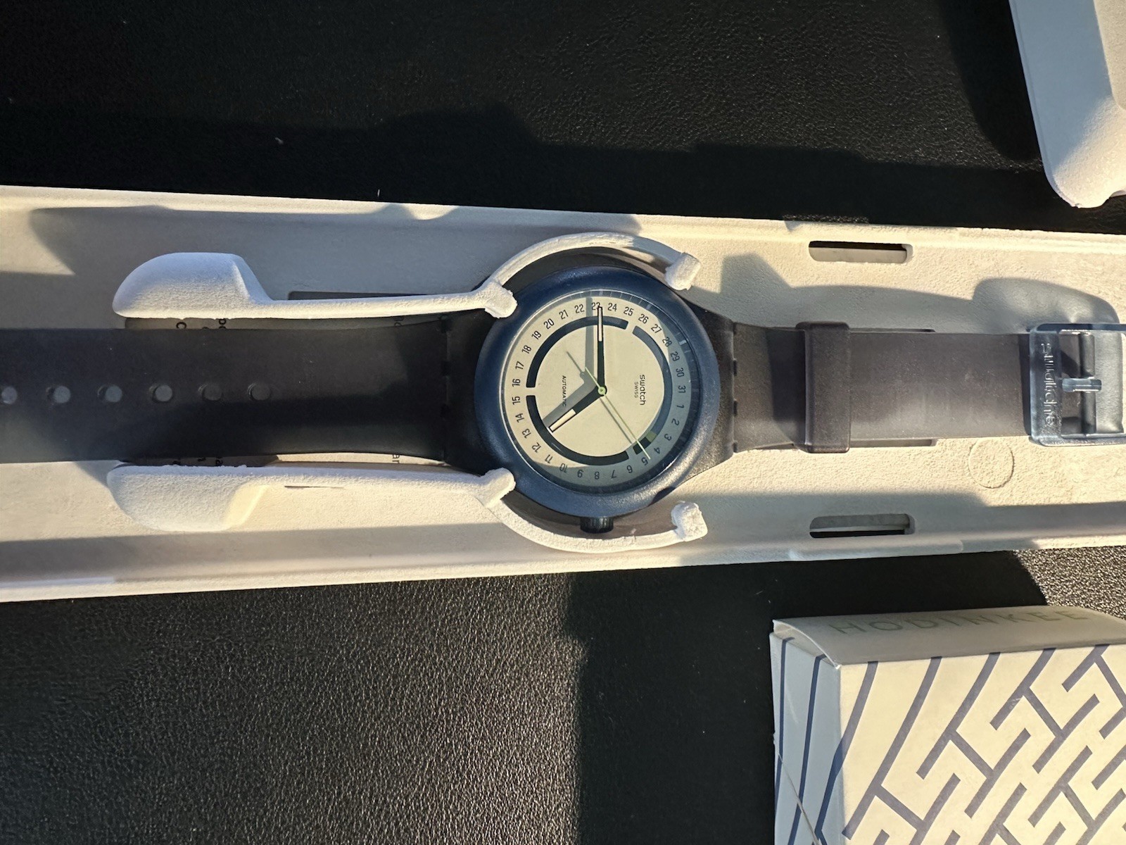 Swatch x Hodinkee Sistem51 Blue Stoplight Neon Remix SO30Z402