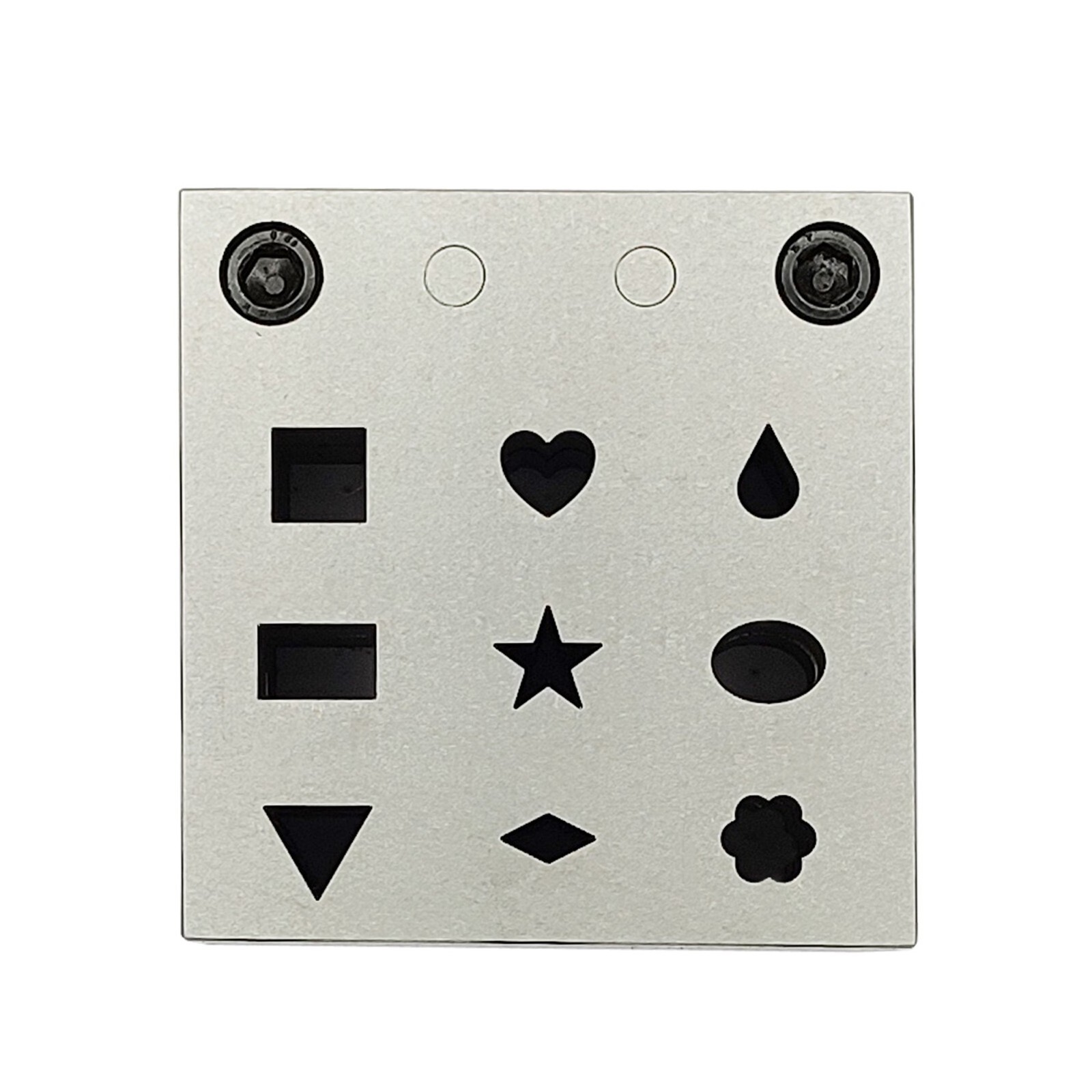 Multi Shape Disc Cutter with Set of 9 Punches- Flower, Heart, Teardrop