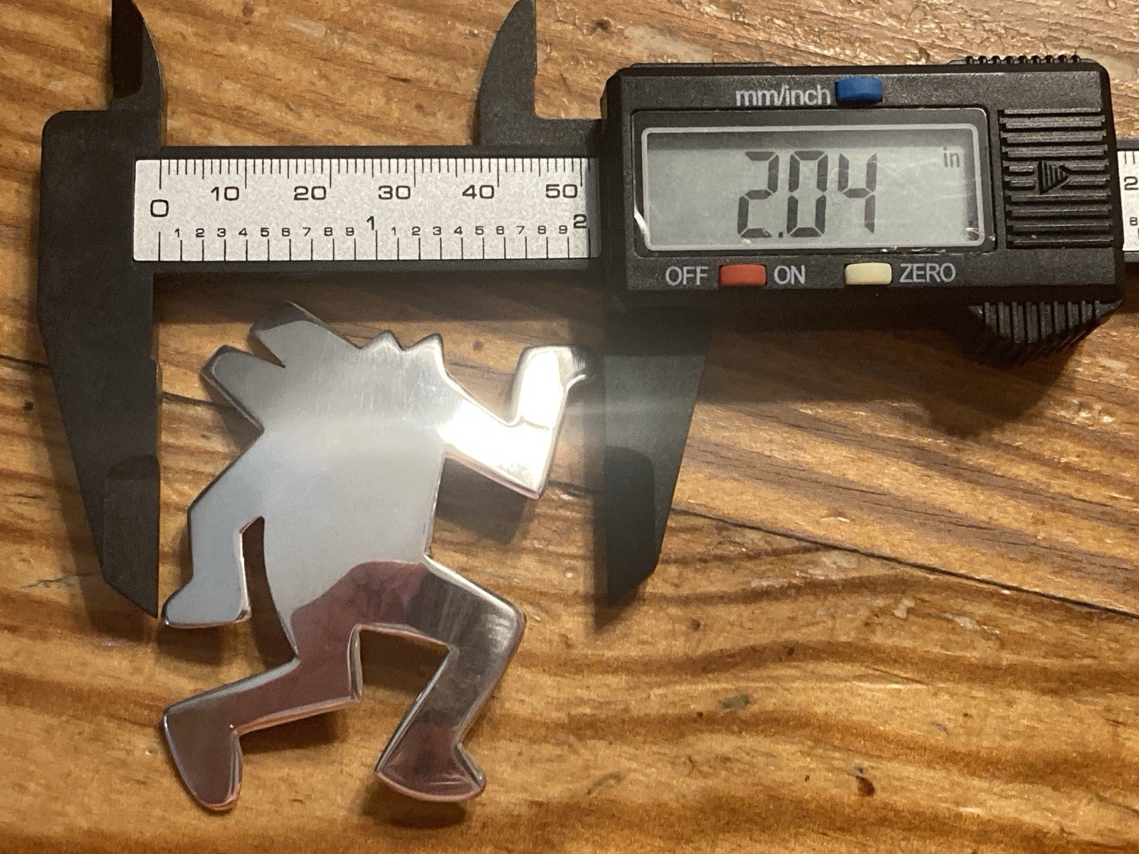 Keith Haring Barking Dog Figure Pin Brooch Sterling Lg 18.3g Vintage RARE🔥🔥