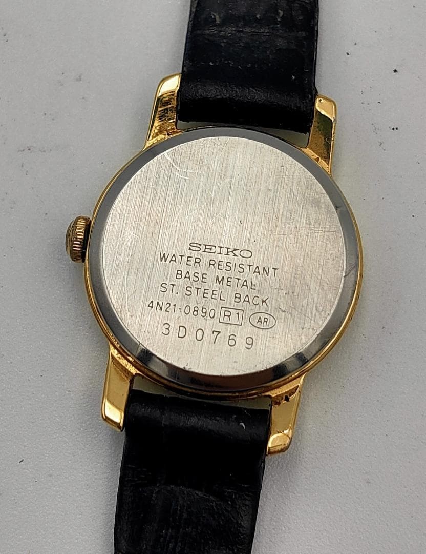 JUNK FOR PARTS Seiko Spirit 4N21-0890 Ladies Gold-Tone Quar Dead battery | Japan