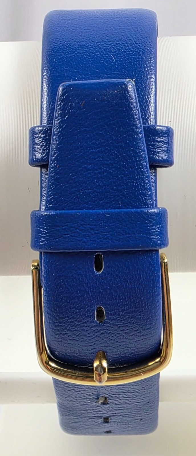 Beverly Hills Blues Vintage Numberless Watch, Decorative Face w/Leather Band VTG