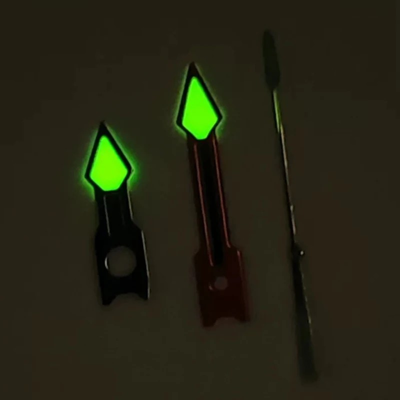 Watch Hands Red Yellow C3 Green Luminous 8x12x12.5mm Fit NH35 NH36 4R 7S