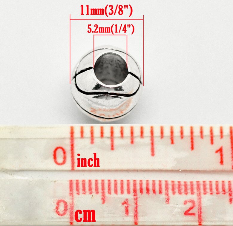 “Basketball Ball” Charm for Snake Chain Charm Bracelets