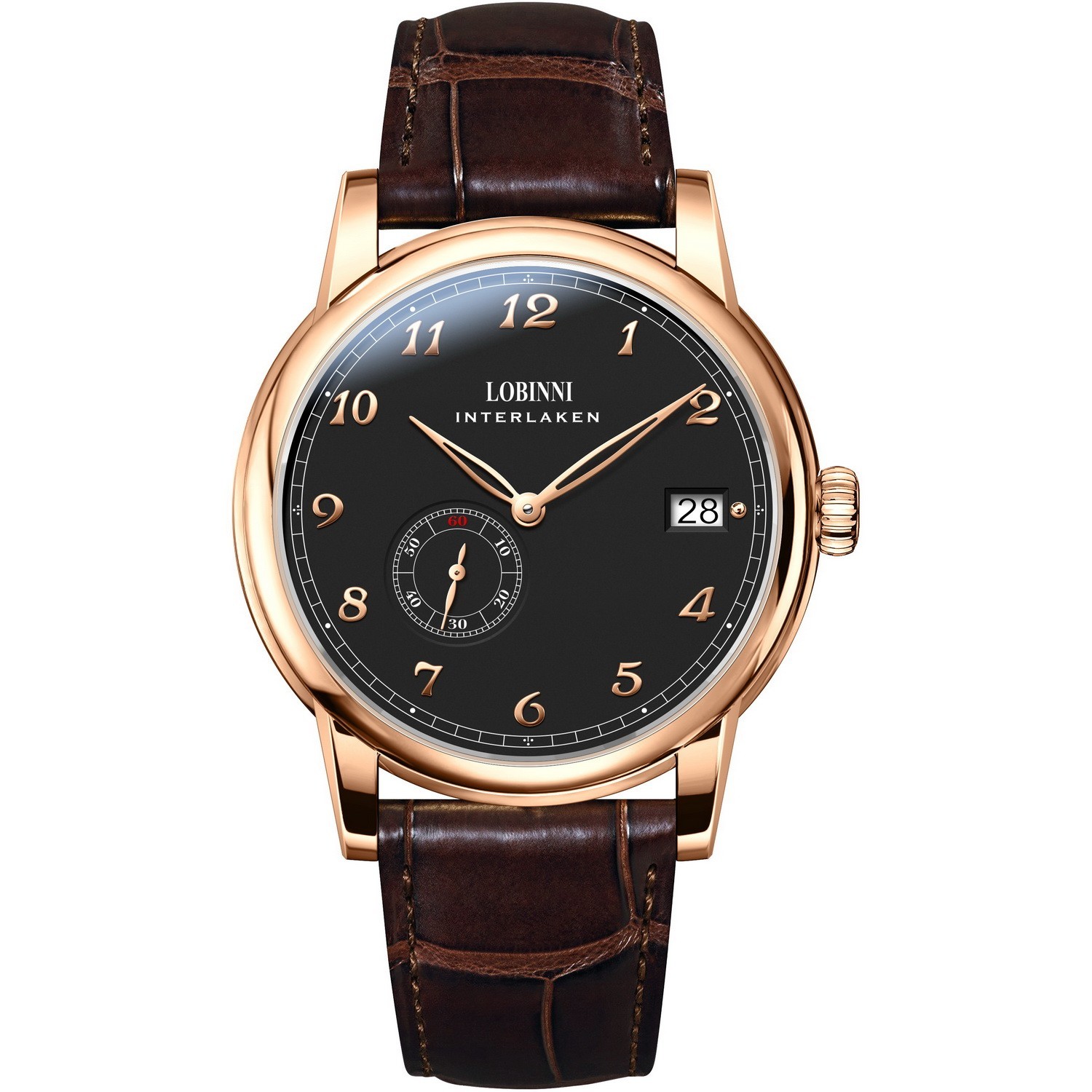 LOBINNI Men Automatic Watch 40mm Mechanical Wristwatch Hangzhou 5000 Micro Rotor