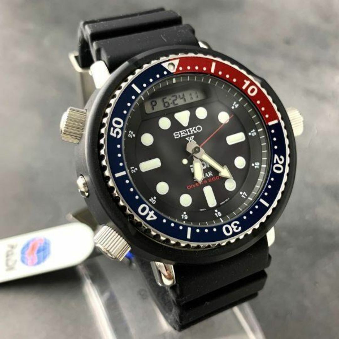 SEIKO Prospex PADI Solar Diver Men’s Watch Wrist size: 6.1~9.0 in.