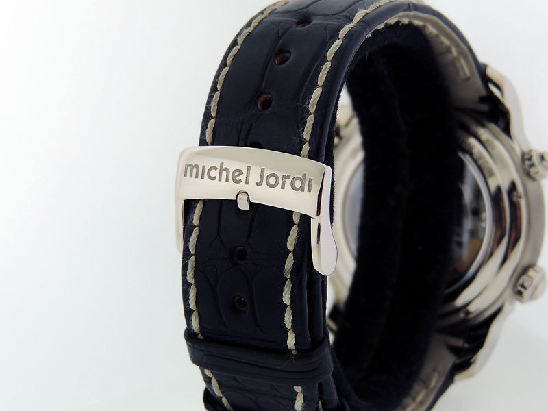Michel Jordi Single Equinox Dual Time Silver Eye in 18k White Gold $32,800 LNIB