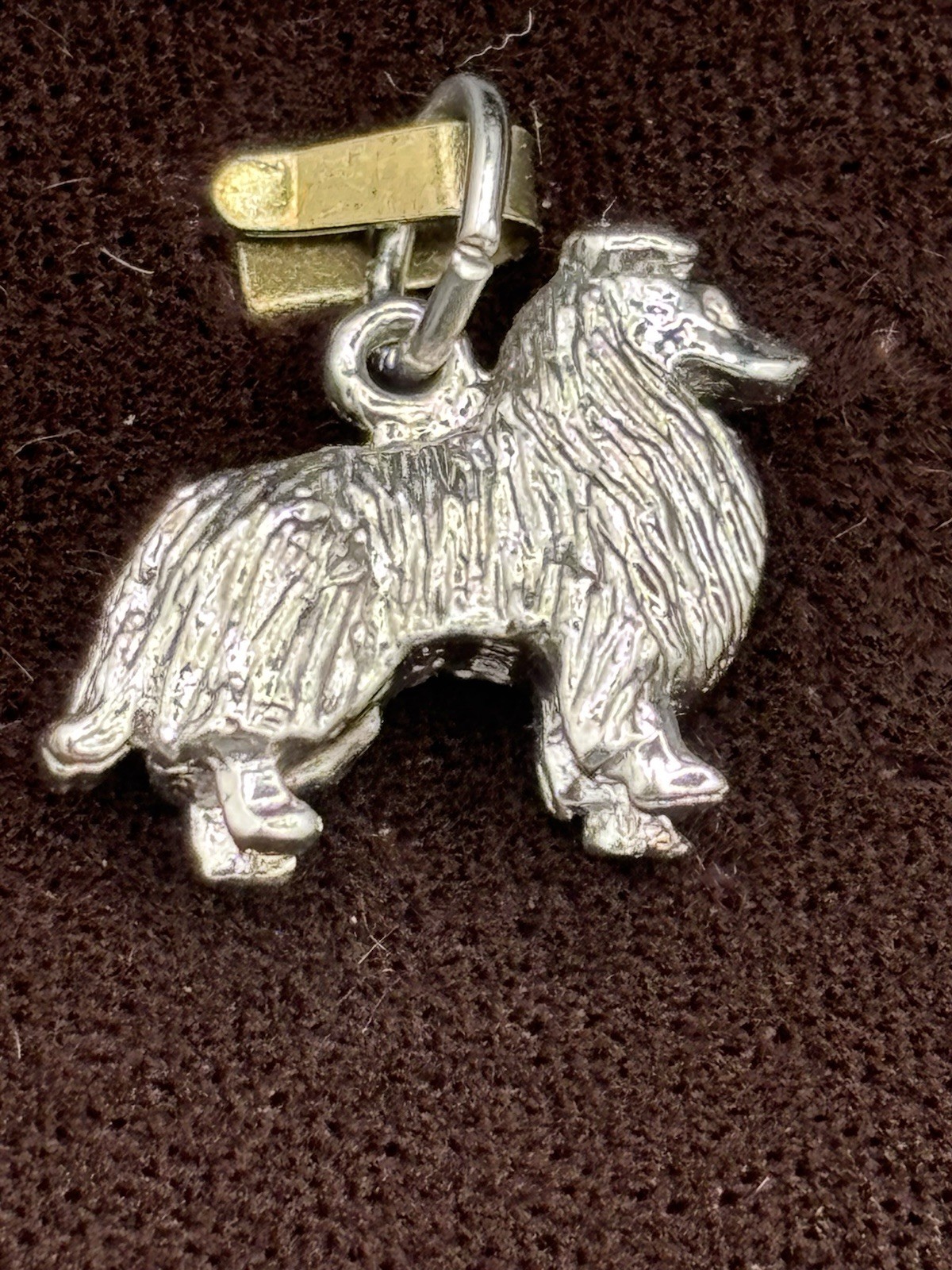 Rembrandt .925 Collie Dog Charm Pendant Sterling Silver 2403 NWT