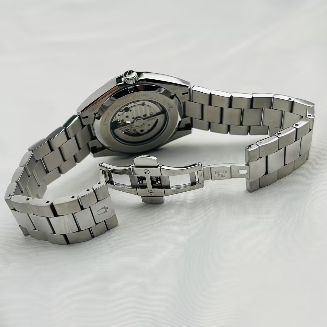 Bulova Surveyor 96A275 Blue Dial Stainless Steel Men’s Automatic Watch 42MM