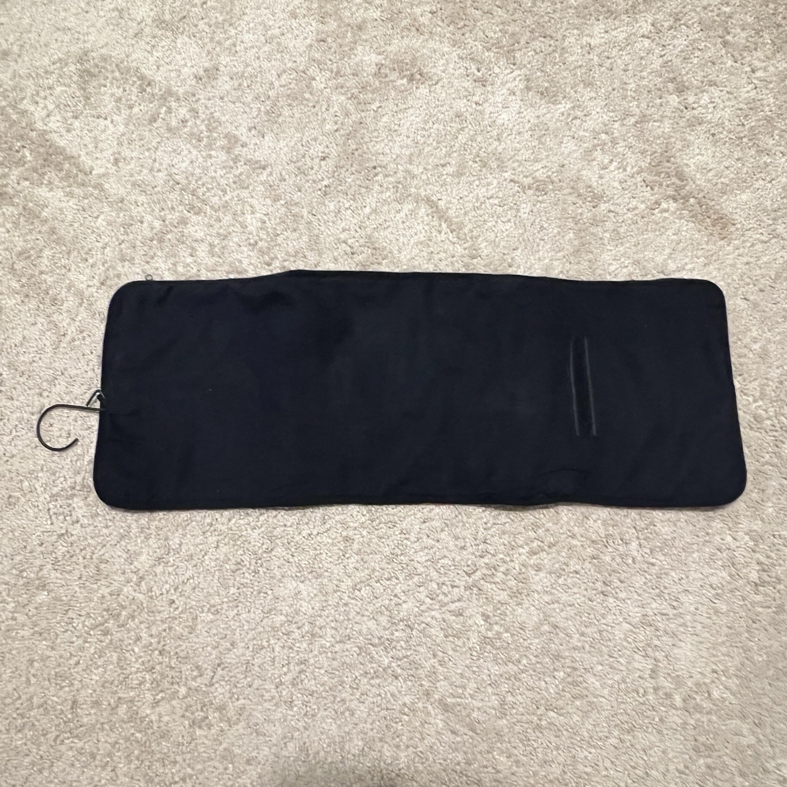 Silver Safekeeper Anti Tarnish Travel Jewelry Organizer Hanging Roll Pouch Black