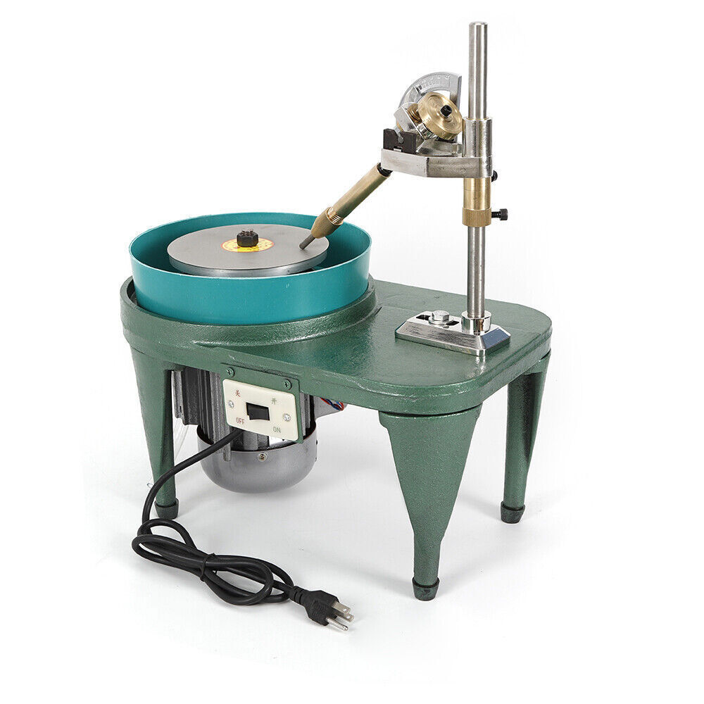 180W Gem Faceting Machine Gemstone Flat Grinder Jewelry Lapidary Cutter Polisher