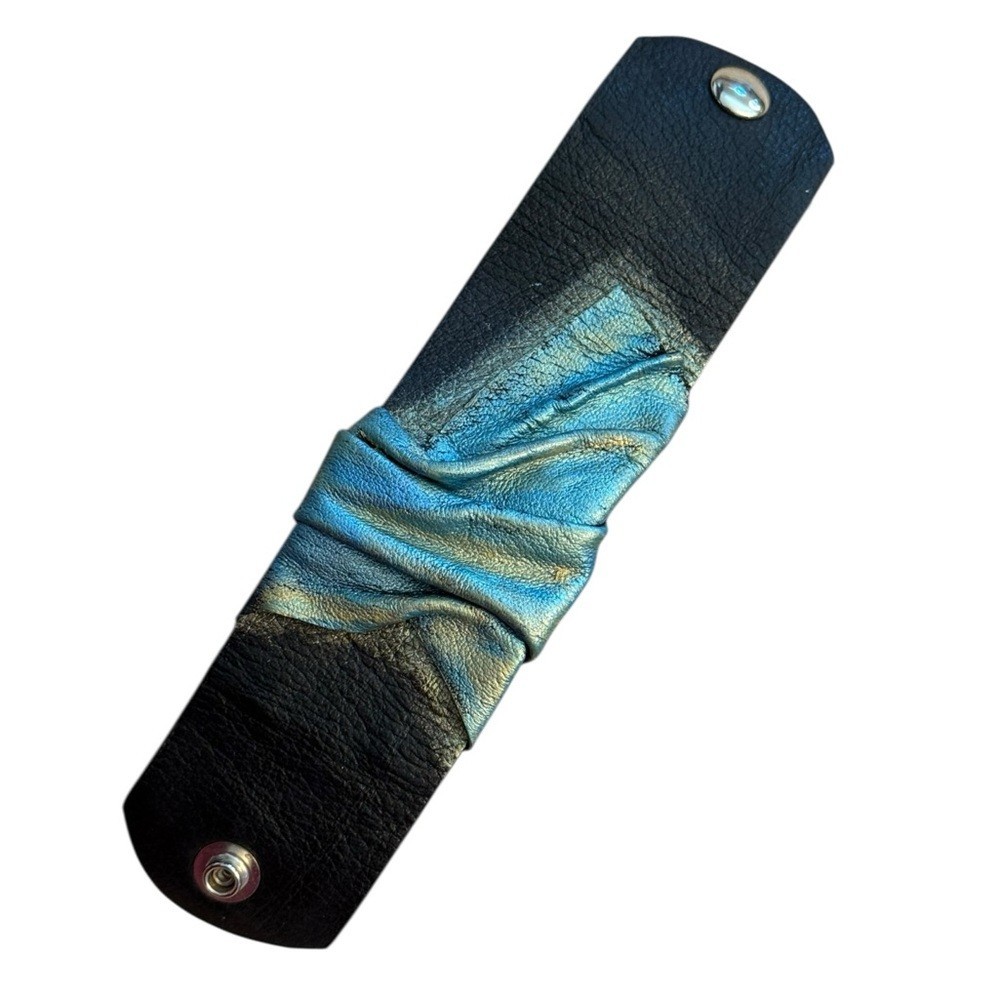 One of a Kind Handmade Artisan Leather Bracelet