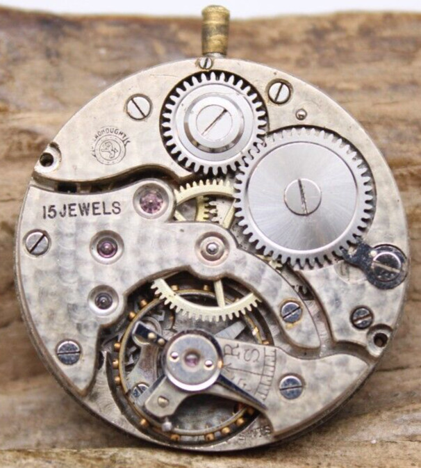 SWISS POCKET WATCH MOVEMENT 15j 24.7mm FOR REPAIR (FA2)