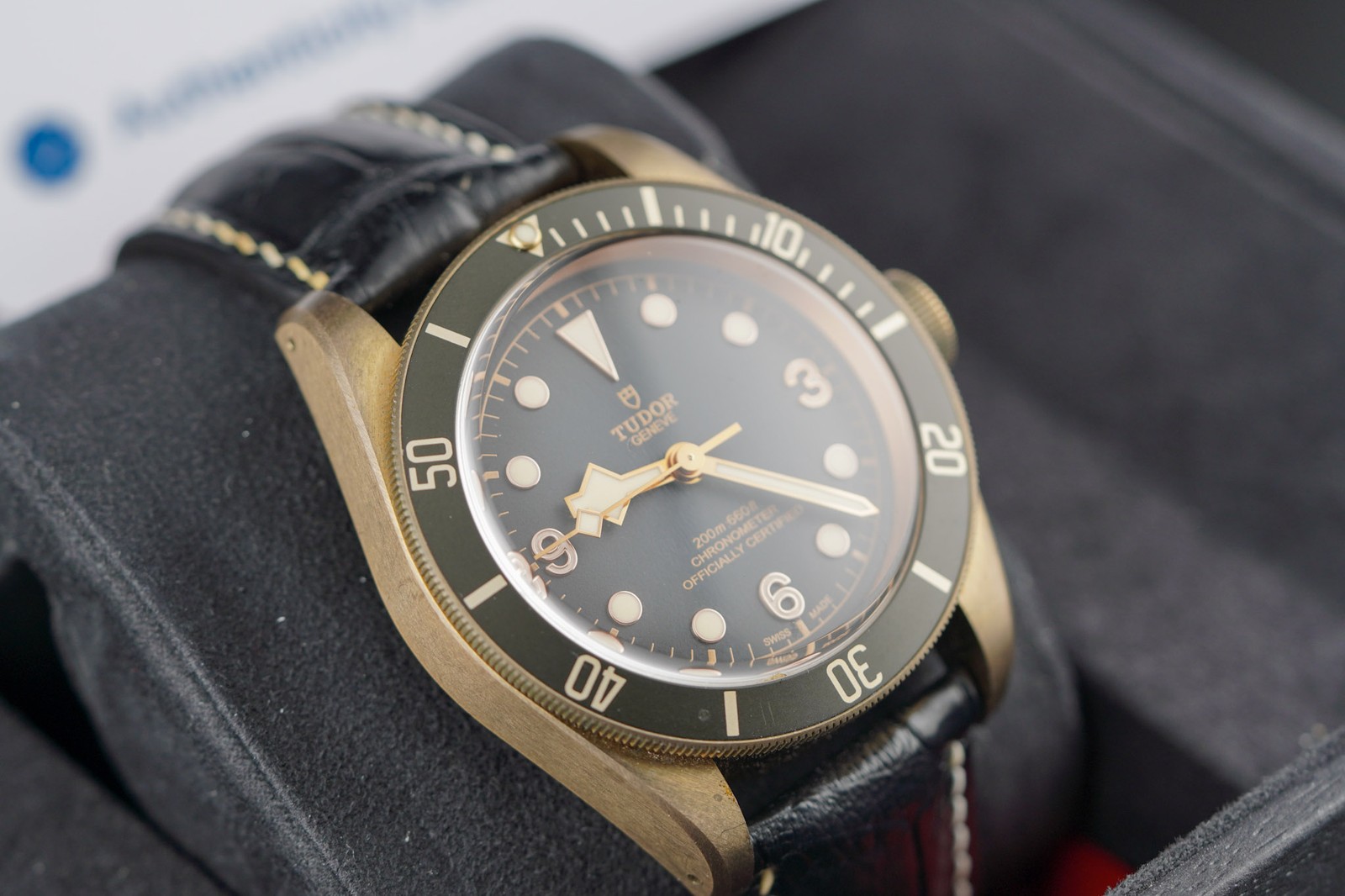 Tudor Black Bay Bronze Slate Grey Leather Strap M79250BA-0001 Complete 2021