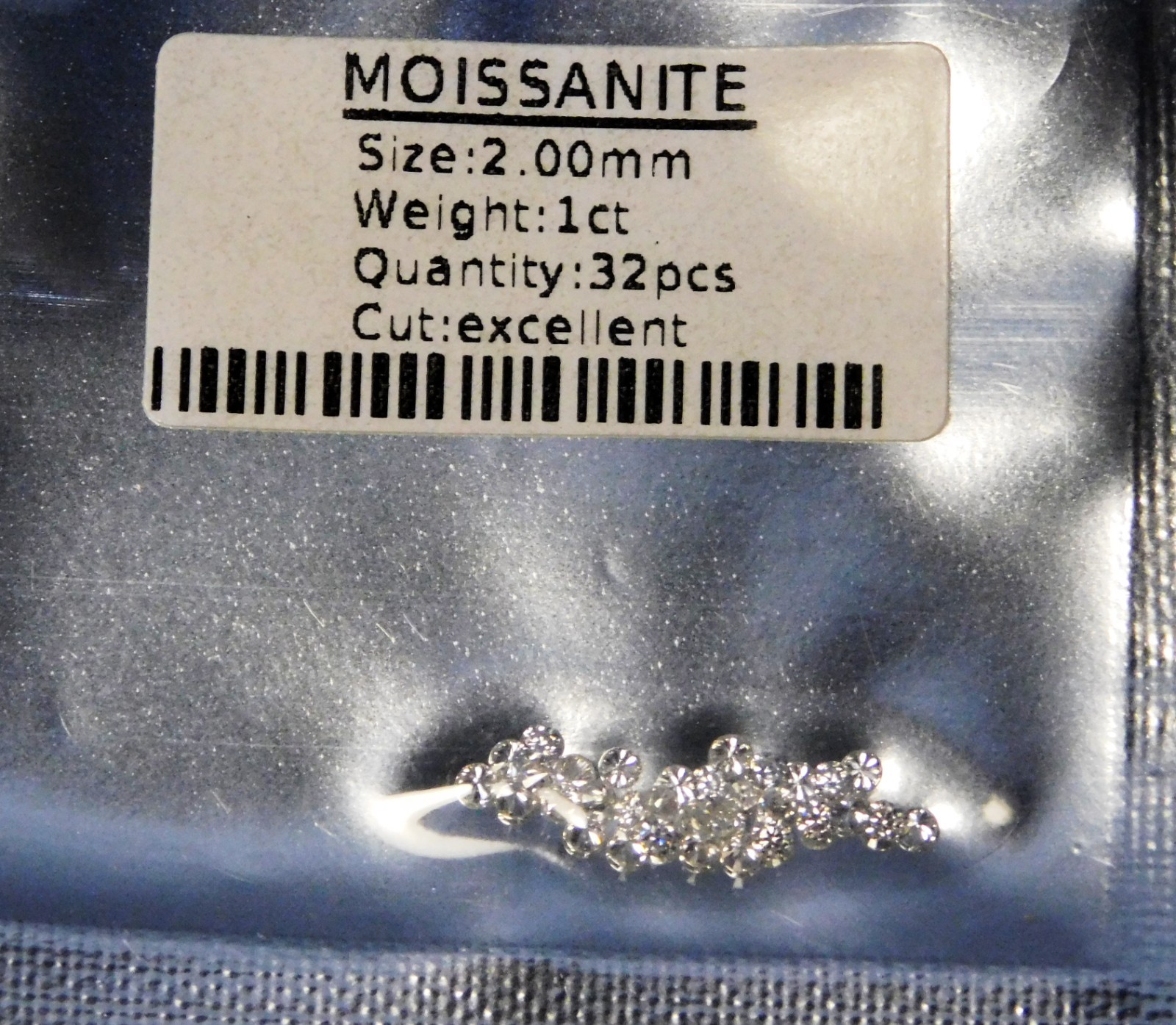 Real Moissanite 1 mm to 6 mm Lot VVS1 Color D Loose gemstone