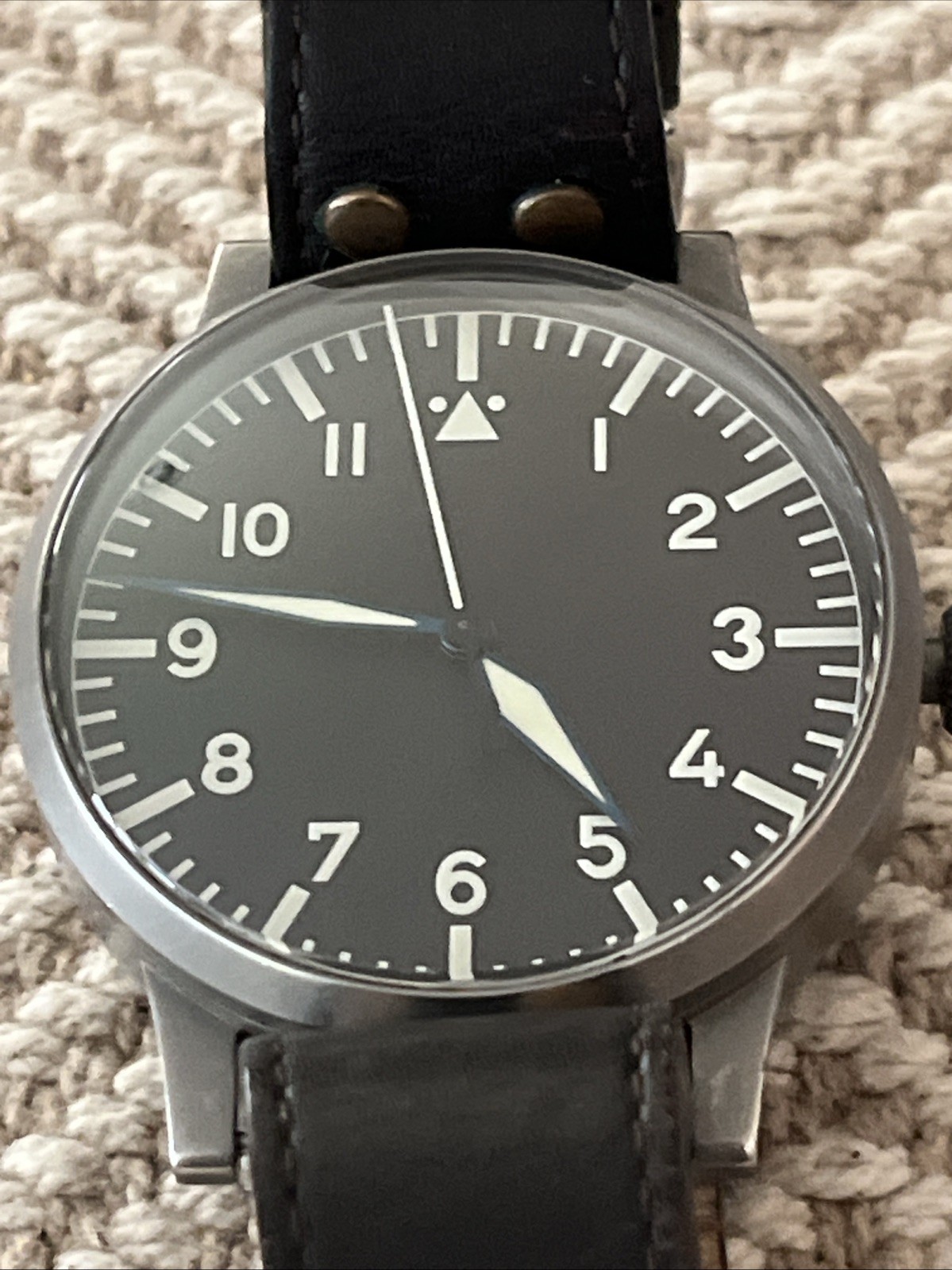 Rare Laco Original Replika 55mm Limited Edition Pilot Watch No. 30/50