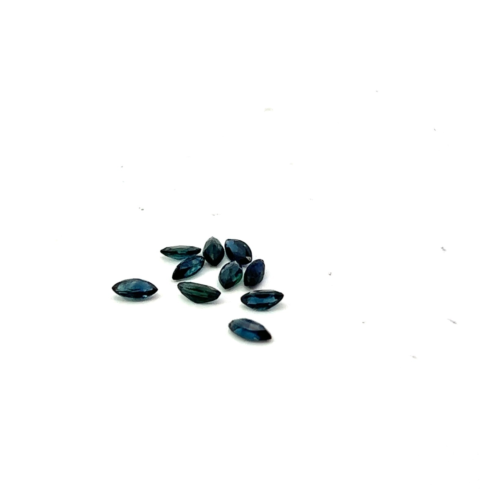 .09ct Loose Marquise Cut Genuine Dark Blue Sapphire Gemstone 4 x 2mm