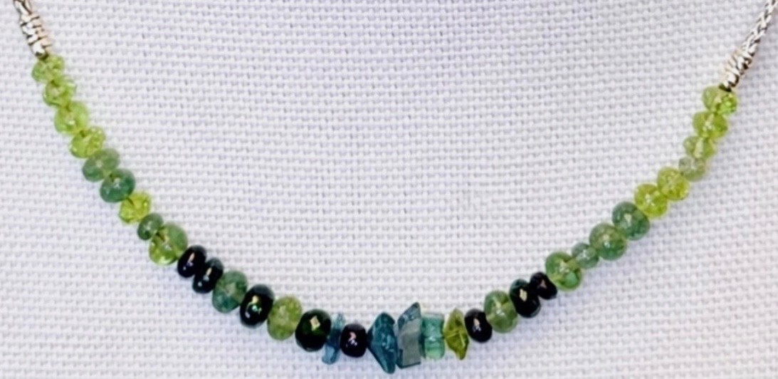 John Hardy 925 Sterling Silver Peridot Chunky BeadNecklace Adjustable 16–18” NWT