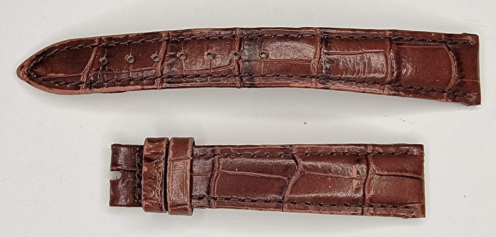 Authentic Patek Philippe Geneve Brown Leather Watch Strap A21010 17/14 mm OEM