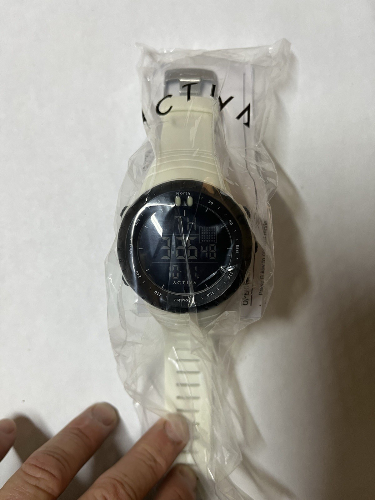 Activa X Invicta Digital Men’s Watch – 50mm White ACW1915-007