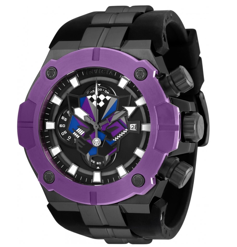 Invicta Marvel Black Panther Men’s 52mm Limited Chronograph Watch 36356 RARE